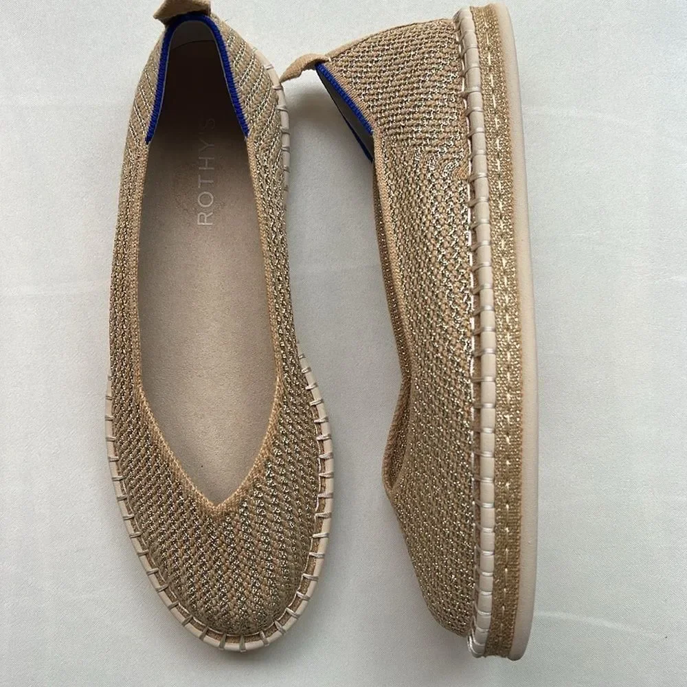 Rothy's The Espadrille Gold Stripe - Picture 8 of 17